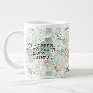 Hot Coffee Merry Christmas Jumbo-Tasse