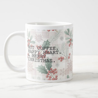 Hot Coffee Merry Christmas Jumbo-Tasse