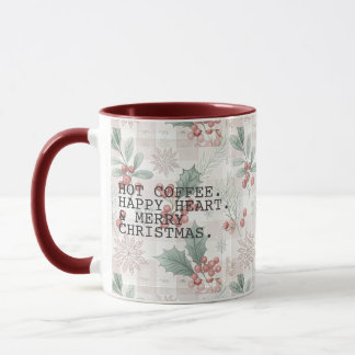 Hot Coffee Merry Christmas Tasse