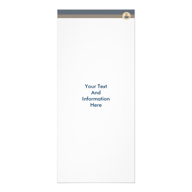 Hot Coffee Rack Card Werbekarte (Vorne)