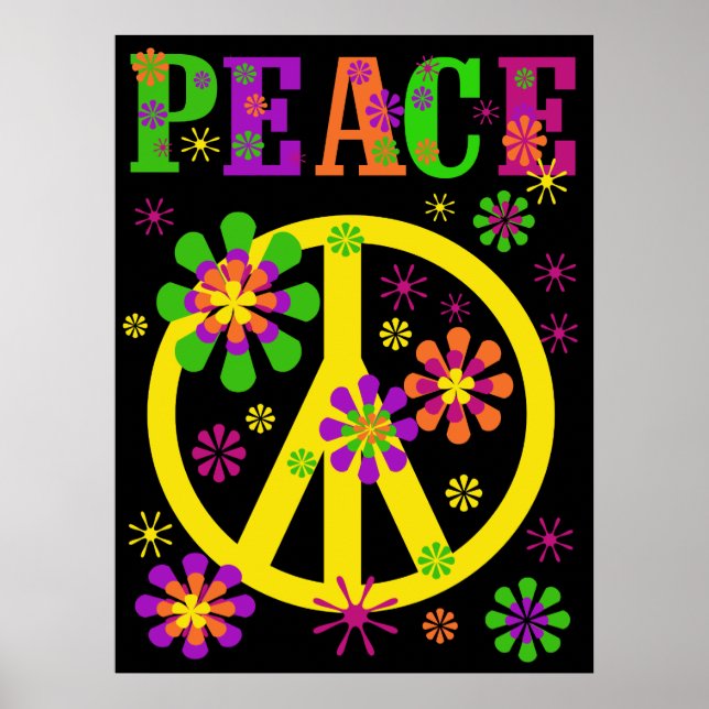 Hot Colors Peace Poster (Vorne)