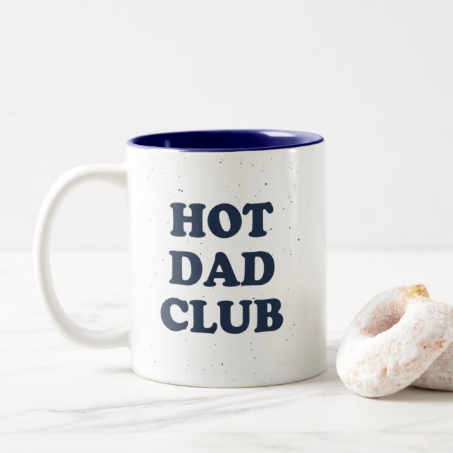 Hot Dad Club Mug Funny Dad Coffee Cup Gift Idea (Avec donut)