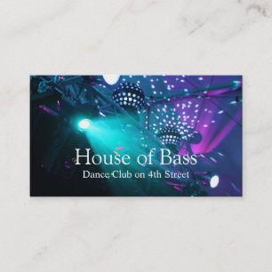 Hot Dance Club DJ Lounge Visitenkarte