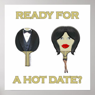 Hot Date Pong Poster