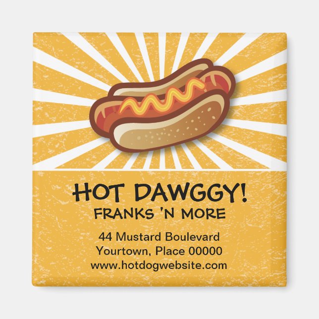Hot Dawg Werbemagazin Magnet (Vorne)