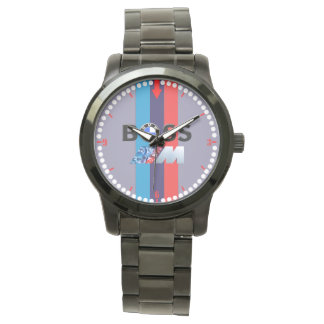 Hot-Design BMW MBos Quarzglas aus nicht rostendem Armbanduhr