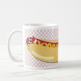 Hot Diggity Dog Spaß Vintager Cartoon Retro Art Kaffeetasse