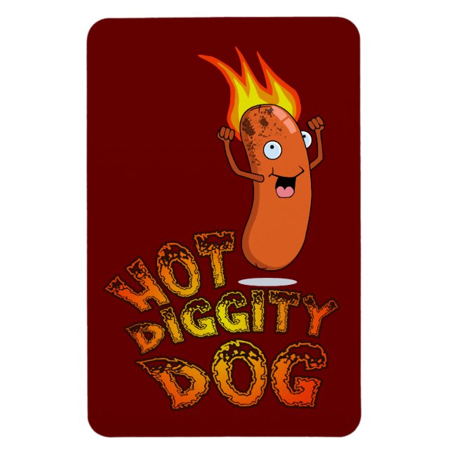 Hot Diggity Hund Premium Flexi Magnet (Vertikal)