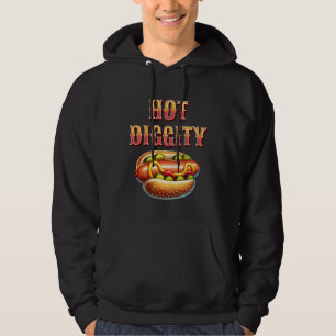 Hot Diggity   Retro Hot Dog Hoodie