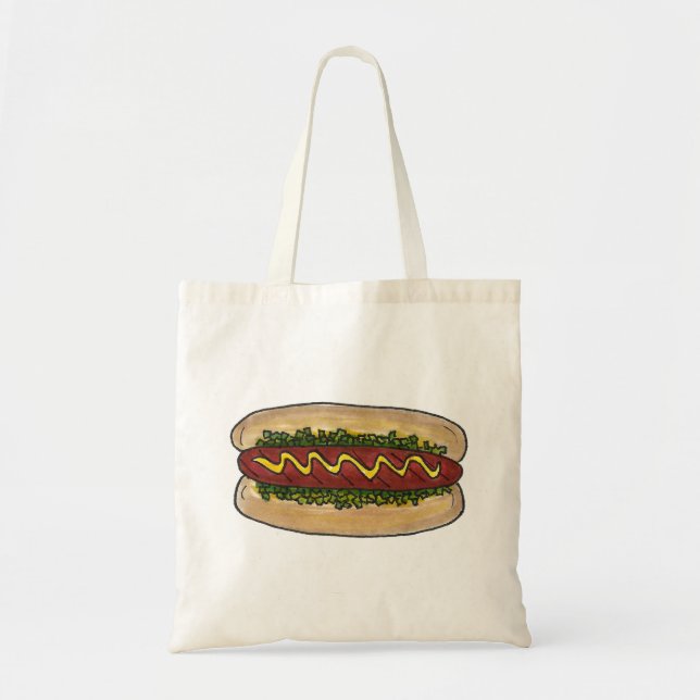 Hot Dog avec Relish Fast Food Sac fourre-tout alim (Devant)