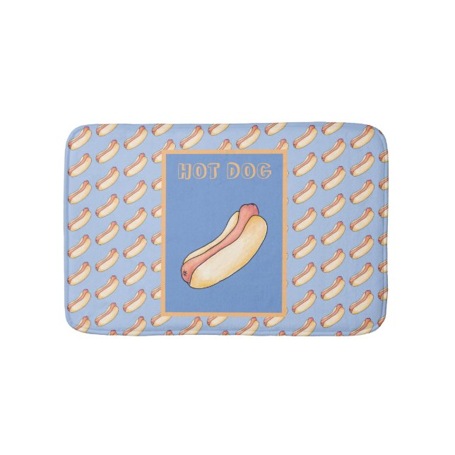 Hot Dog Badematte (Vorderseite)
