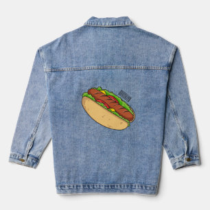 Hot Dog Cartoon Jeansjacke