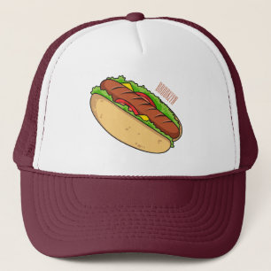 Hot Dog Cartoon Truckerkappe