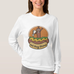 Hot Dog Champ Weiner Trophy Süße Foodie T-Shirt