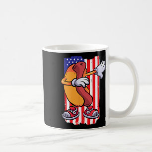 Hot Dog Dancing Food Lover Flag 4. Juli T Kaffeetasse