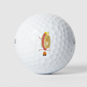 Hot Dog Dare Devil Jumping Fire Mit Monogramm Golfball