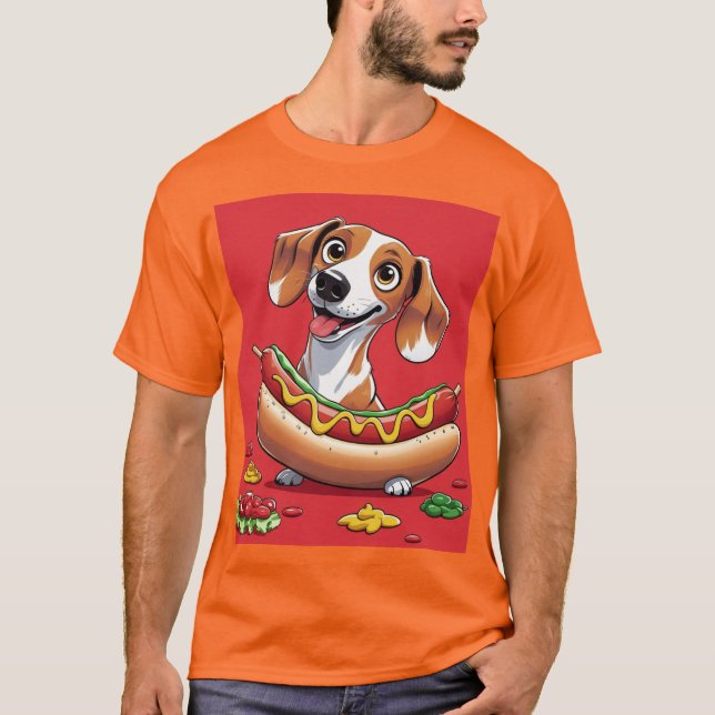 Hot Dog Delight T-Shirt (Vorderseite)