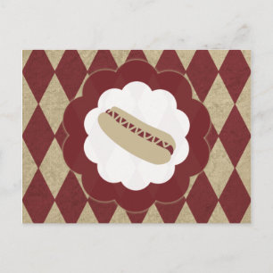 Hot Dog Diamanten Postkarte