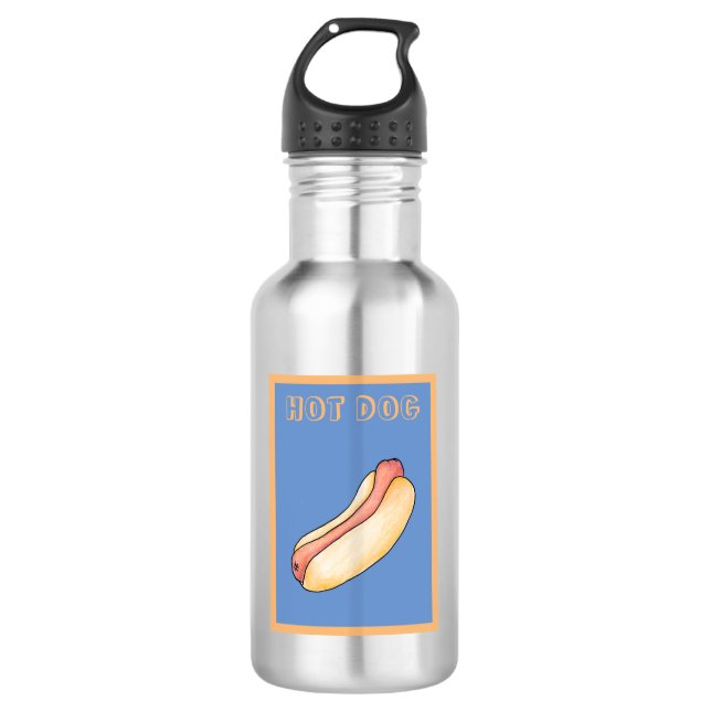 Hot Dog Edelstahlflasche (Vorderseite)