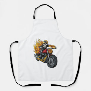 Hot Dog Fahrer � Lustiger Biker-Totenkopf Schürze