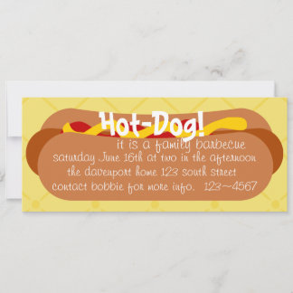 Hot Dog! Feier Einladung