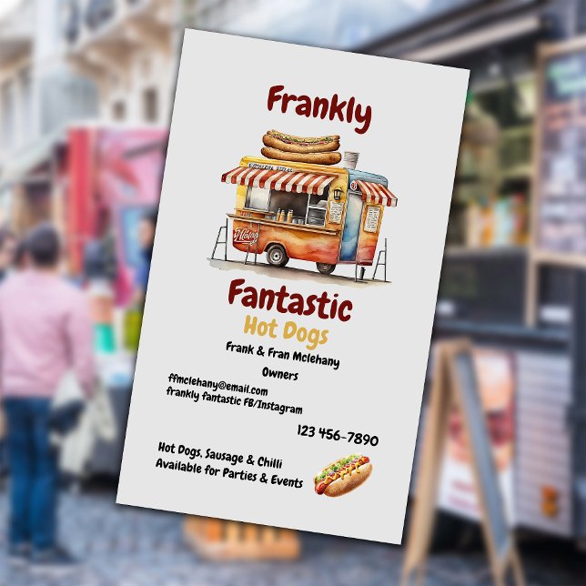 Hot Dog Food Truck Visitenkarte (Von Creator hochgeladen)