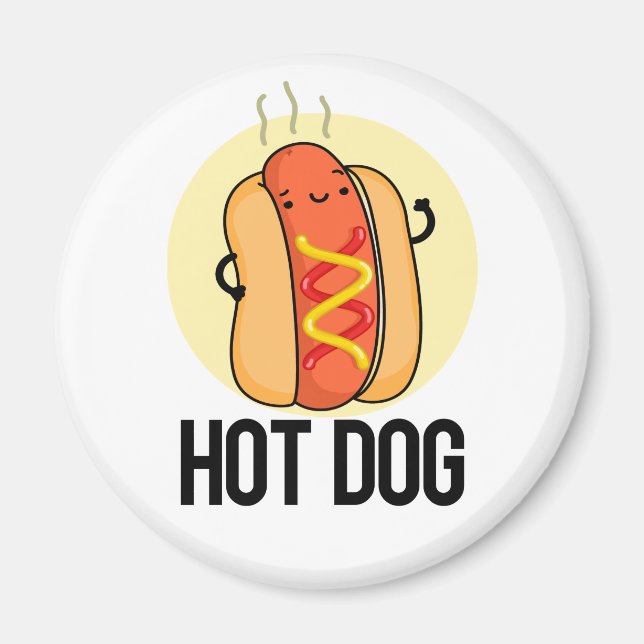 Hot Dog Funny Snack Pub Magnet (Vorne)