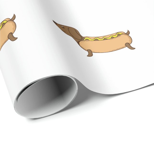 Hot Dog Geschenkpapier (Rolleneckpunkt)