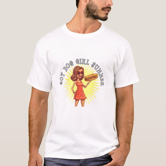HOT DOG GIRL SOMMER T-Shirt (Vorderseite)