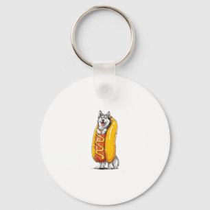 Hot Dog Husky � Funny Food Costume Schlüsselanhänger