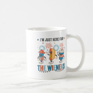 Hot Dog Ich bin nur hier für die Dackeln Niedlich Kaffeetasse