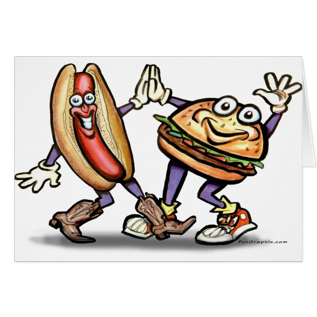Hot Dog in Hamburger (Vorderseite (Horizontal))