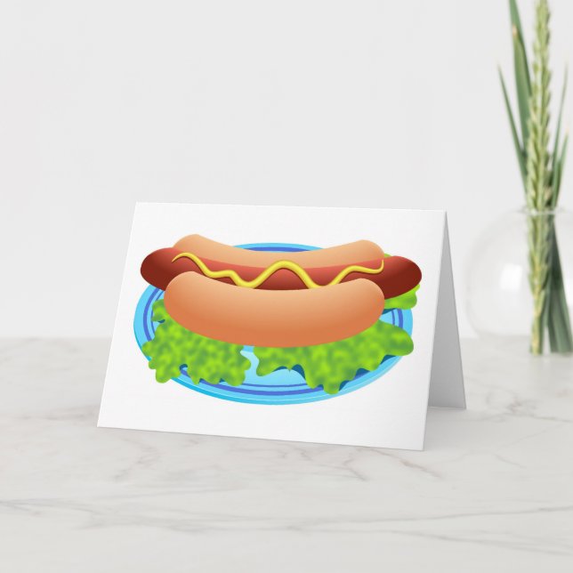 Hot Dog Karte (Vorderseite)