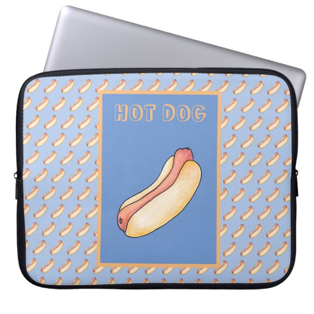 Hot Dog Laptopschutzhülle (Vorderseite)