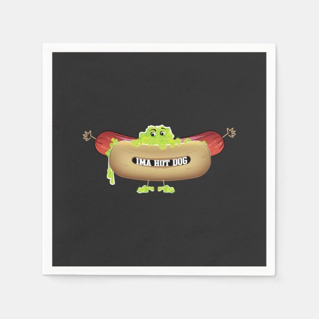 HOT DOG MAN SERVIETTE (Vorderseite)