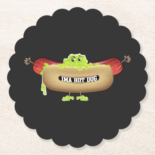 HOT DOG MAN UNTERSETZER (Vorderseite)