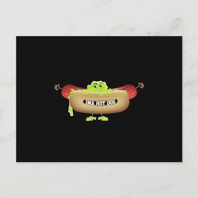HOT DOG MANN POSTKARTE (Vorderseite)