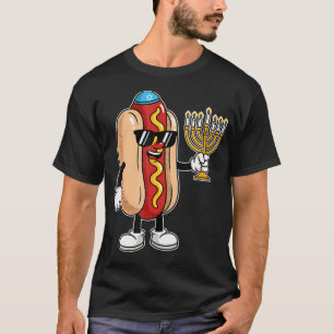 Hot Dog Menora Spaß Chanukka T-Shirt