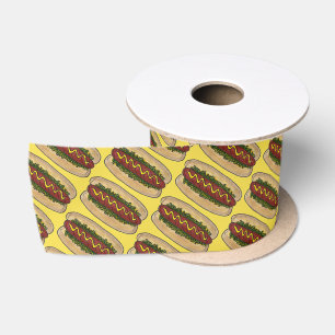 Hot Dog Mustard Relish Frankfurter Hotdog Weiner Satinband
