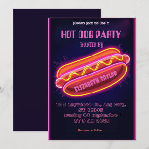 Hot-Dog-Party-Einladung – Lustige Food-Feier Einladung
