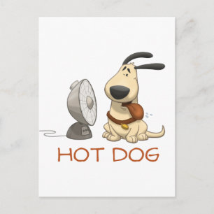 Hot Dog Postkarte