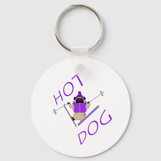 Hot Dog Schlüsselanhänger (Vorderseite)