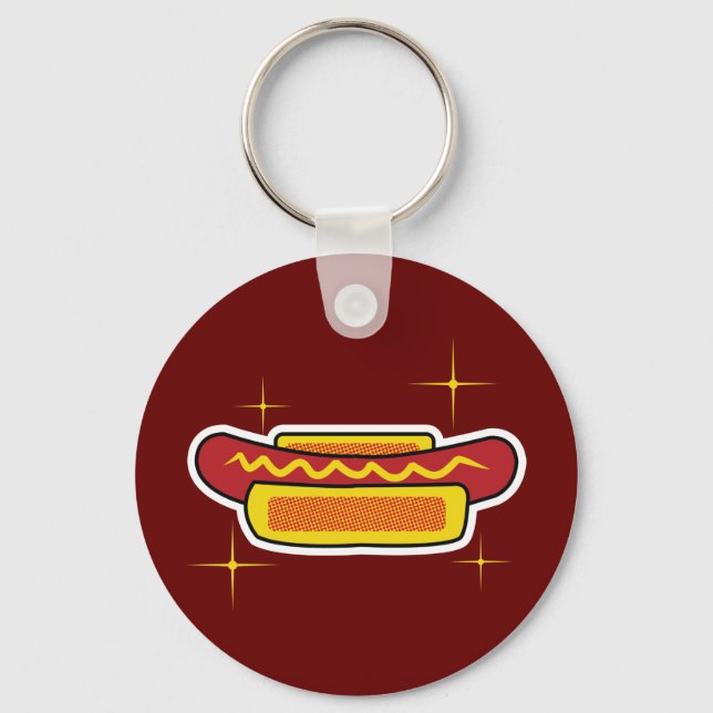 Hot Dog Schlüsselanhänger (Vorderseite)