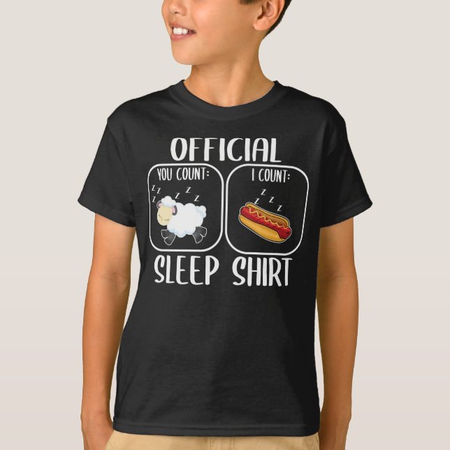 Hot Dog Sleep Shirt Count Sheep (Vorderseite)