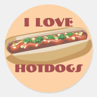 Hot Dog Stickers