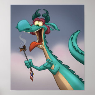 Hot-dog sur une affiche de bâton