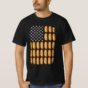 Hot Dog USA Flag 4. Juli Patriotic Indep T-Shirt