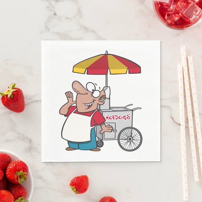 Hot Dog Vendor Serviette (Von Creator hochgeladen)