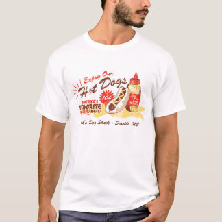 Hot Dog Vintage-T-Shirt (Personalisierbar) T-Shirt