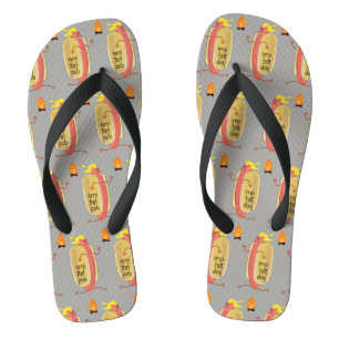 Hot Dog Wagehals Flip Flops